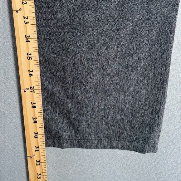 French Connection Summit Trouser Womens 34 Black Melage Gray Straight Spiderman - Picture 13 of 14